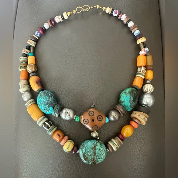 Jewelry - An Incredible Old Treasure Necklace 20% off price